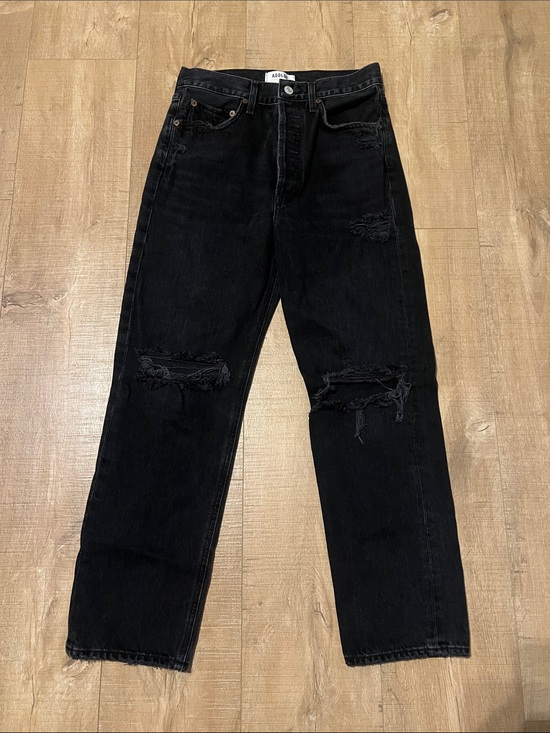 Agolde Denim - AGOLDE Black 90’s crop size 24